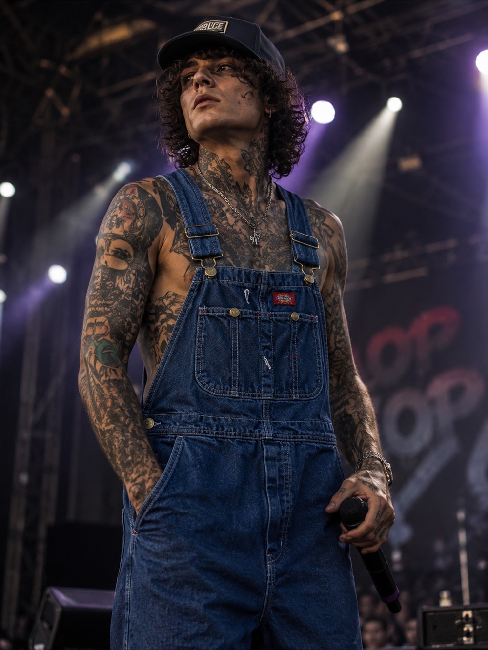 Dickies Denim Overalls Workware Utility